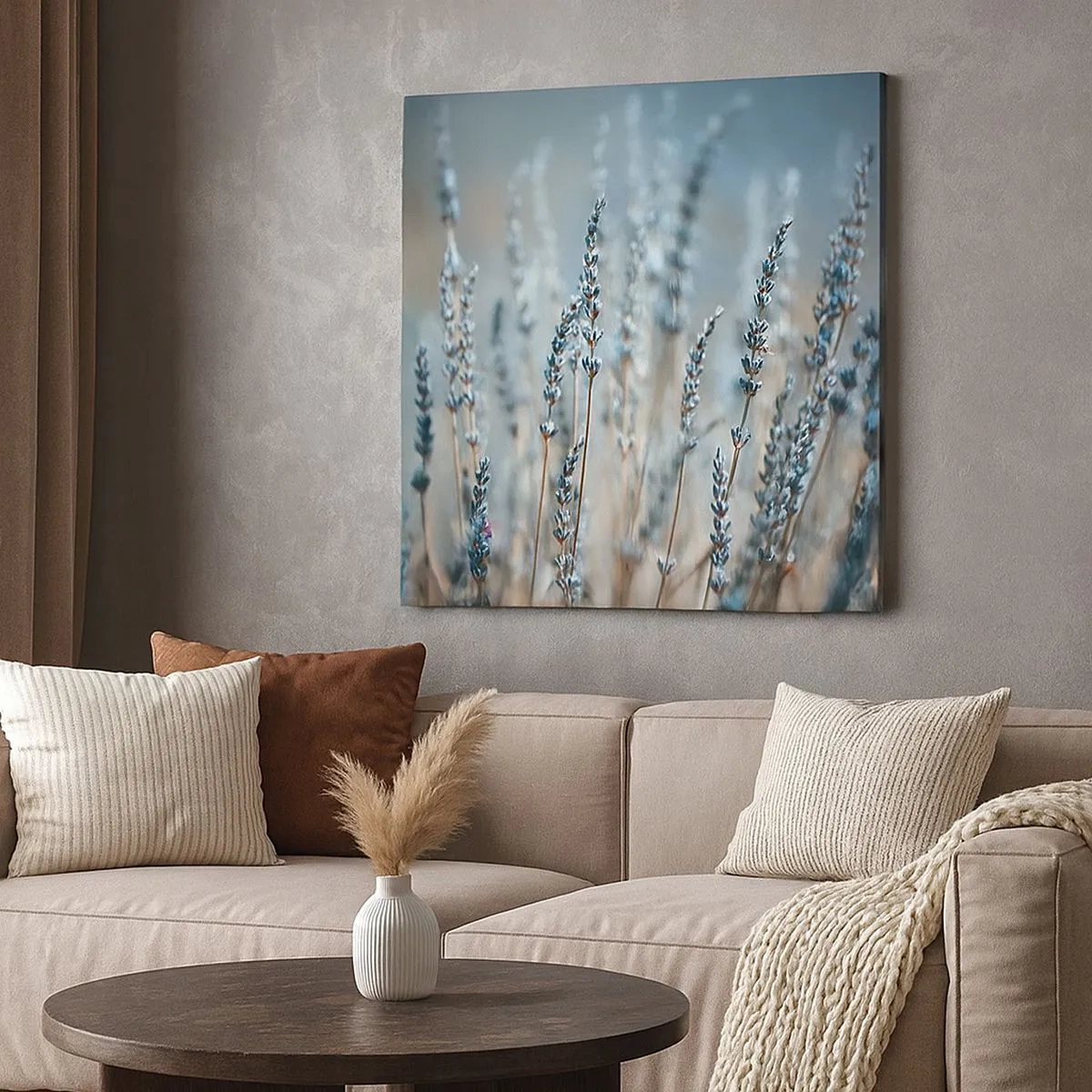 Lærredstryk - Billede på lærred - Duftende plet - 30x30 cm