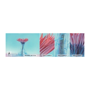 Fototapet Prøve Standard Eco - I en nærende omfavnelse - Abstraktion, Blomst, Stykke - 100x30 cm
