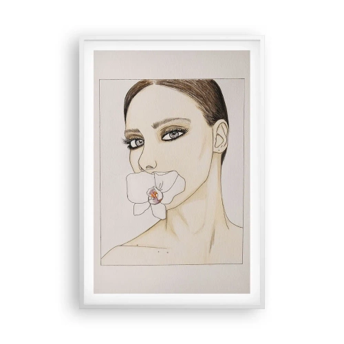 Plakat i hvid ramme - Et symbol på elegance og skønhed - 61x91 cm