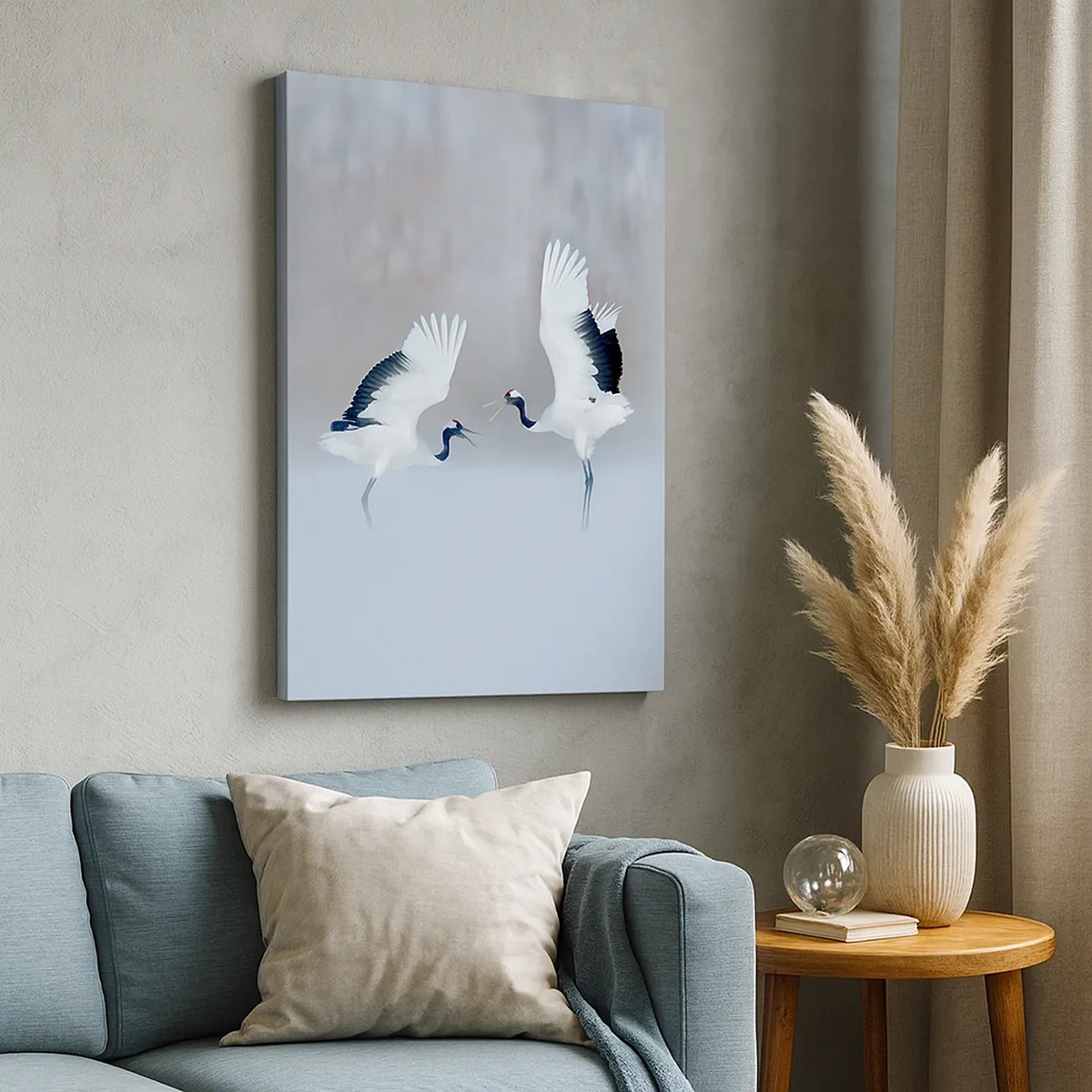 Lærredstryk - Billede på lærred - Danser i tågen - 50x70 cm