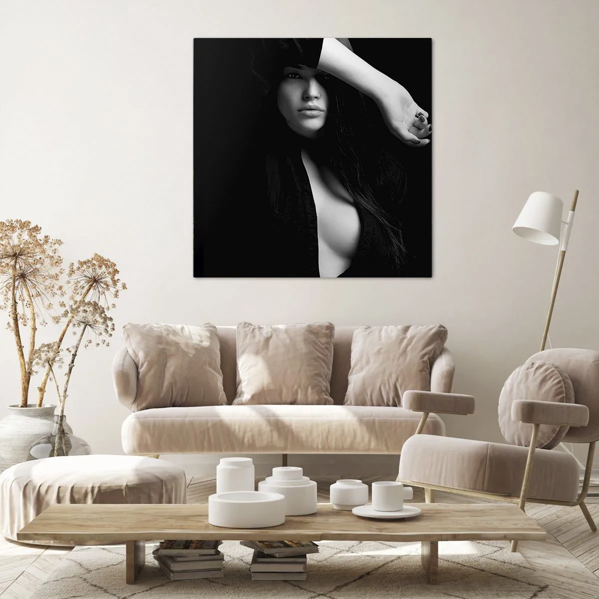 Lærredstryk - Billede på lærred - Forførelsens skole - 70x70 cm