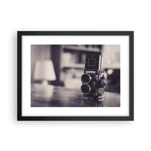 Plakat i sort ramme - Magien i et gammelt fotografi - 40x30 cm