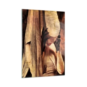 Billede på glas - Mellem godt og ondt - 50x70 cm