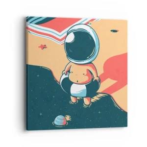 Lærredstryk - Billede på lærred - Fra et andet perspektiv - 40x40 cm