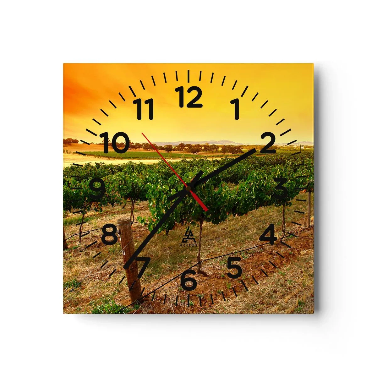 Vægur, Uret - Drik solen - 40x40 cm