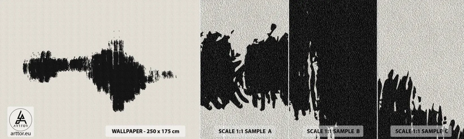 Prøve Fototapet Premium Sand - Fantasiens vibrationer - Nutidige, Abstraktion, skandinavisk - 100x30 cm