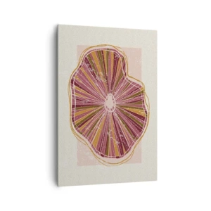 Lærredstryk - Billede på lærred - Strålende abstraktion - 70x100 cm