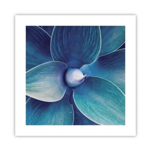 Plakat - Blå fra himlen - 40x40 cm