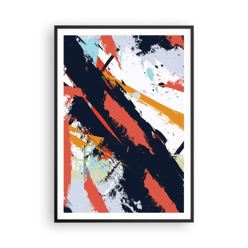 Plakat i sort ramme - Dynamisk sammensætning - 70x100 cm