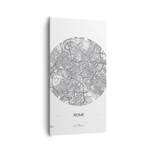 Lærredstryk - Billede på lærred - Anatomi af Rom - 65x120 cm