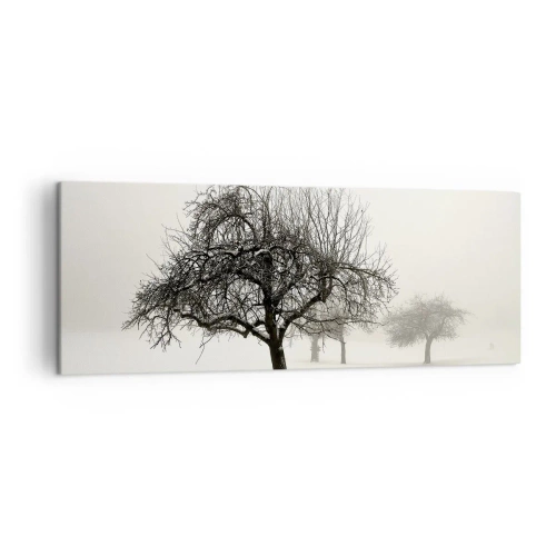Lærredstryk - Billede på lærred - Vintersøvn - 140x50 cm