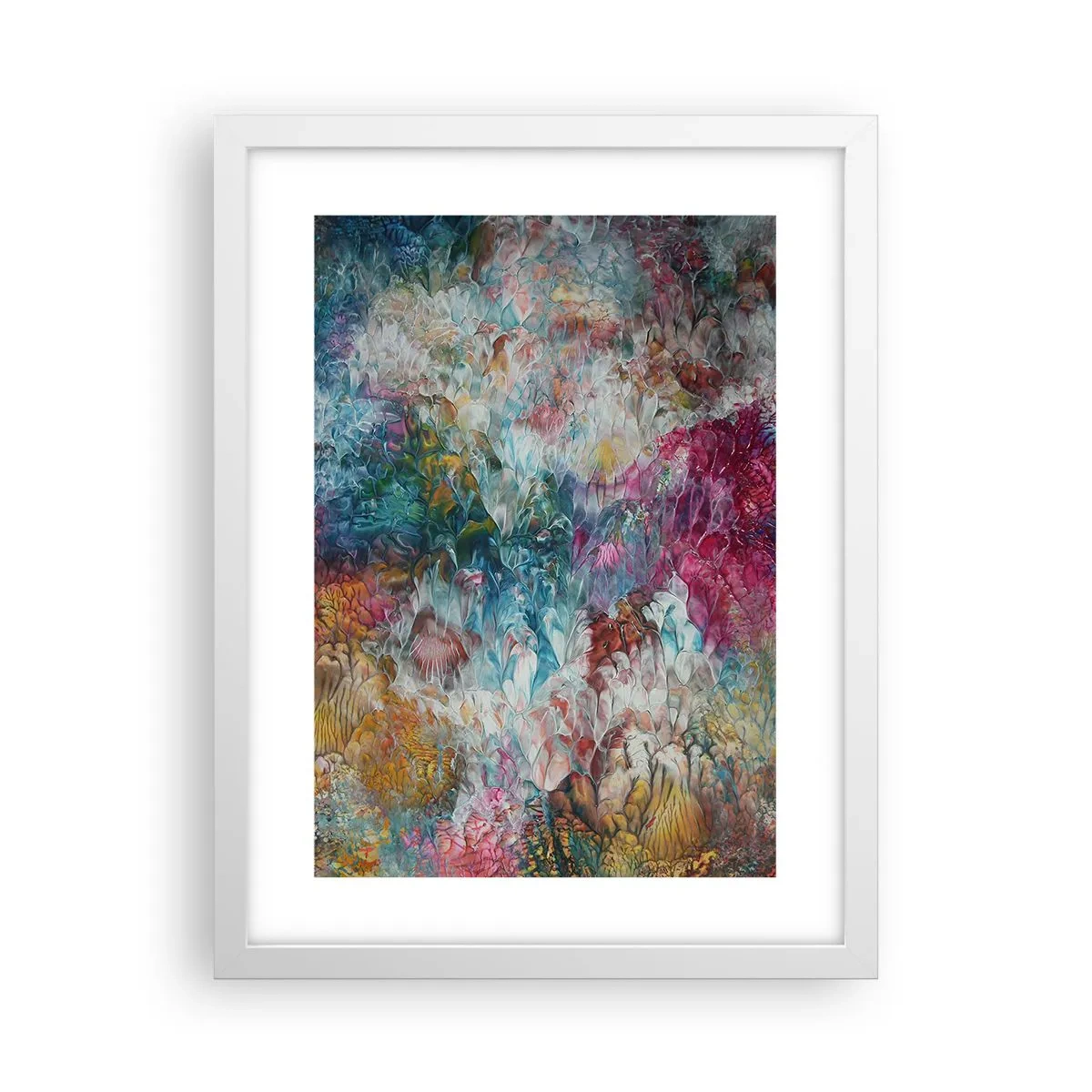 Plakat i hvid ramme - I fuldt flor - 30x40 cm