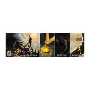 Fototapet Prøve Standard Eco - En dantesk rejse mod lyset - Abstraktion, Fantasi, Mennesker - 100x30 cm