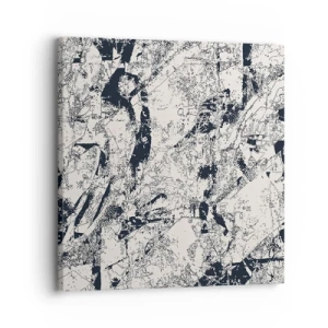 Lærredstryk - Billede på lærred - Modsætningernes gennemtrængning - 30x30 cm