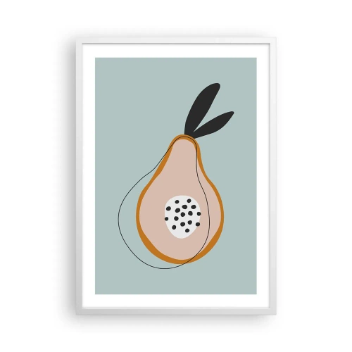 Plakat i hvid ramme - Trænge ind i tingenes natur - 50x70 cm