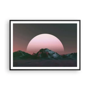 Plakat i sort ramme - I en nabogalakse - 100x70 cm
