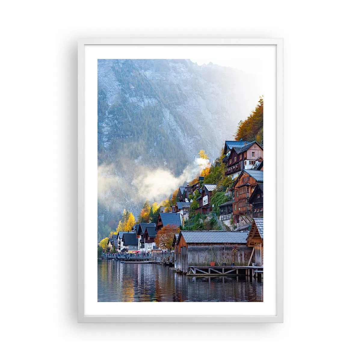 Plakat i hvid ramme - Alpine climes - 50x70 cm