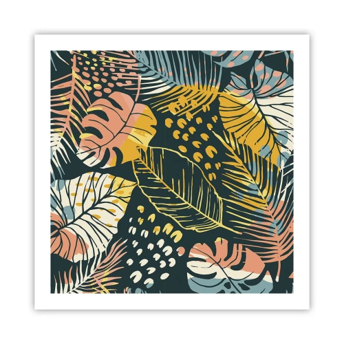 Plakat - Løvrig fantasi - 60x60 cm
