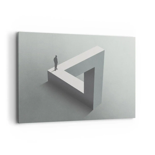 Lærredstryk - Billede på lærred - Og dog er det muligt - 120x80 cm