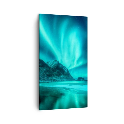 Lærredstryk - Billede på lærred - Nordens vidundere - 45x80 cm