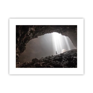 Plakat - Lysende grotte - 40x30 cm