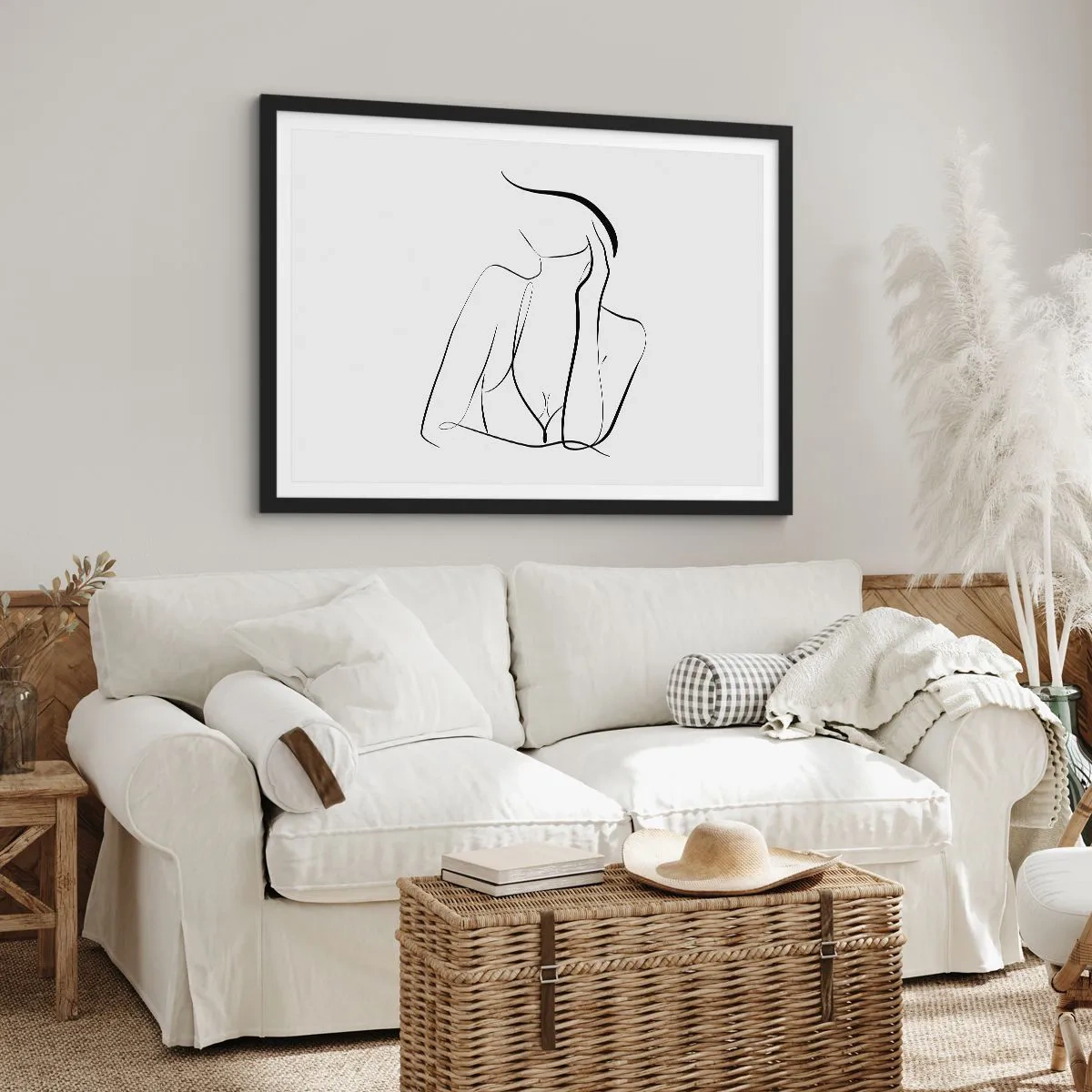 Plakat i sort ramme - På bølgen af en drøm - 40x30 cm