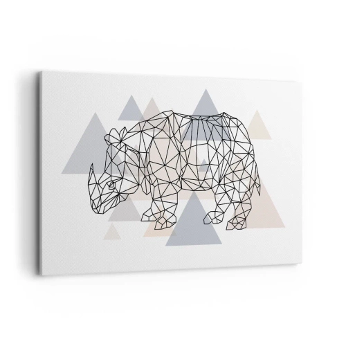 Lærredstryk - Billede på lærred - Kraftstruktur - 120x80 cm