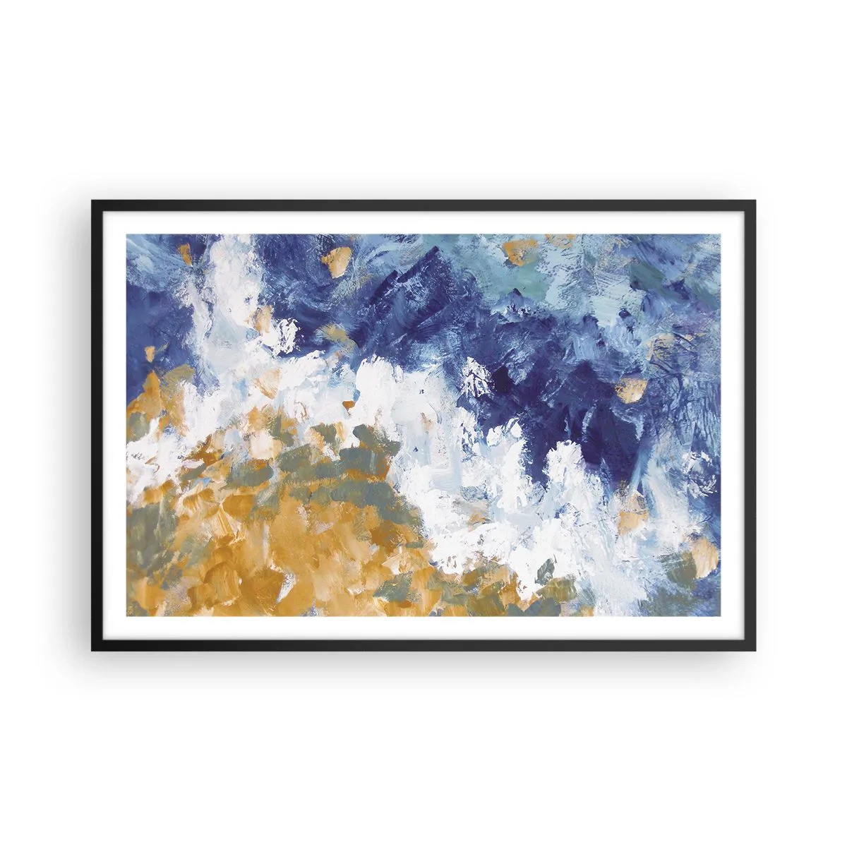 Plakat i sort ramme - Elementernes dans - 91x61 cm