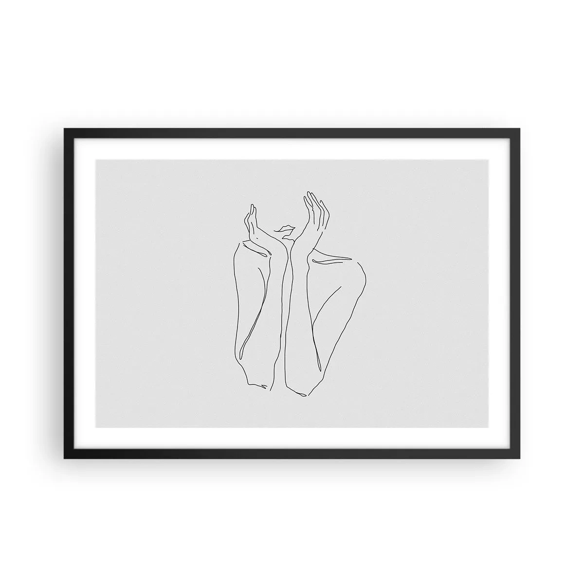 Plakat i sort ramme - Hvad piger drømmer om - 70x50 cm
