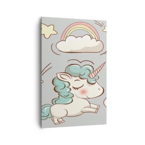 Lærredstryk - Billede på lærred - Der er bestemt ... - 80x120 cm