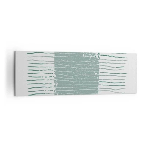 Lærredstryk - Billede på lærred - Marin abstraktion - 160x50 cm