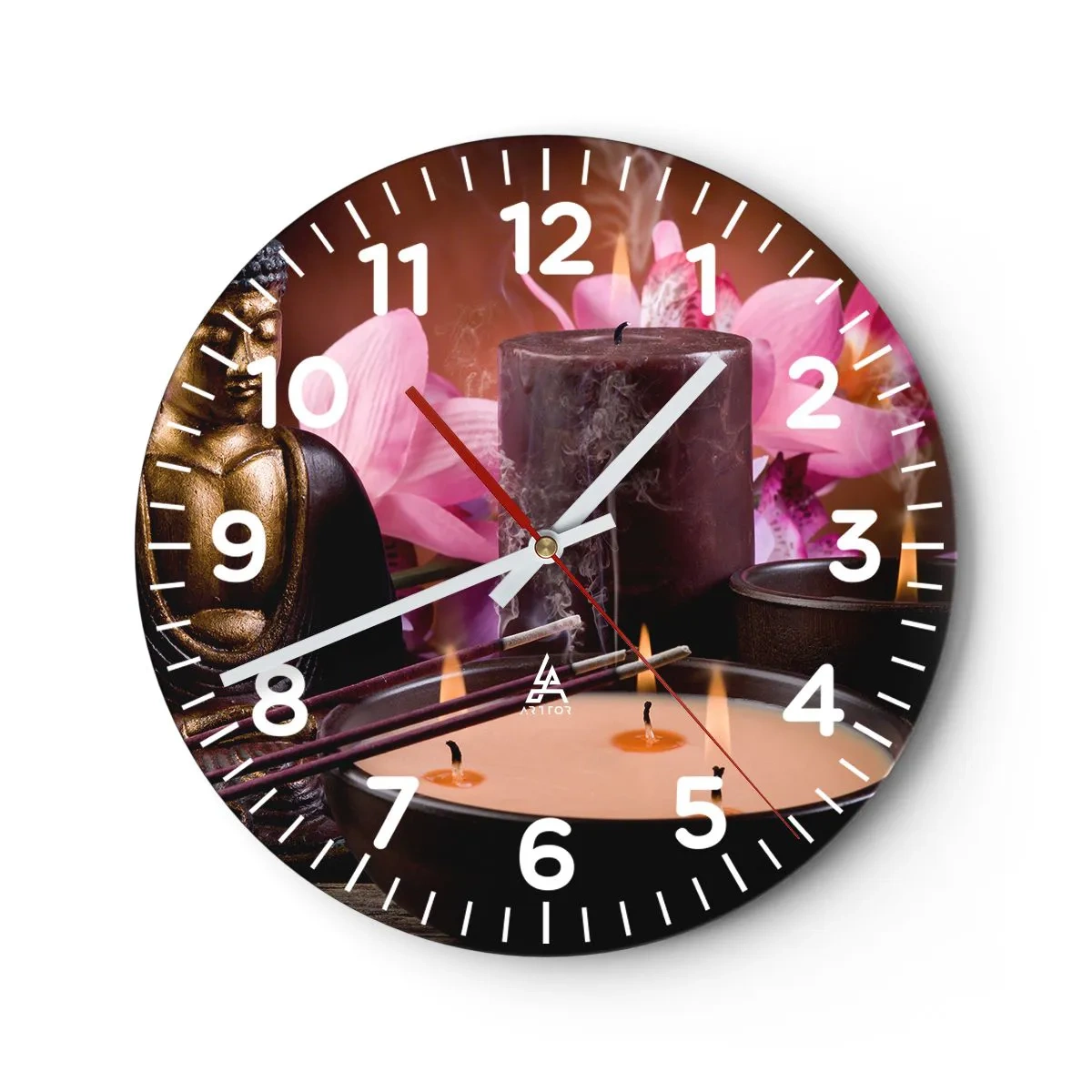 Vægur, Uret - Rydde sindet, berolige kroppen - 40x40 cm