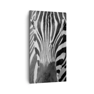 Lærredstryk - Billede på lærred - Verden er sort og hvid - 45x80 cm