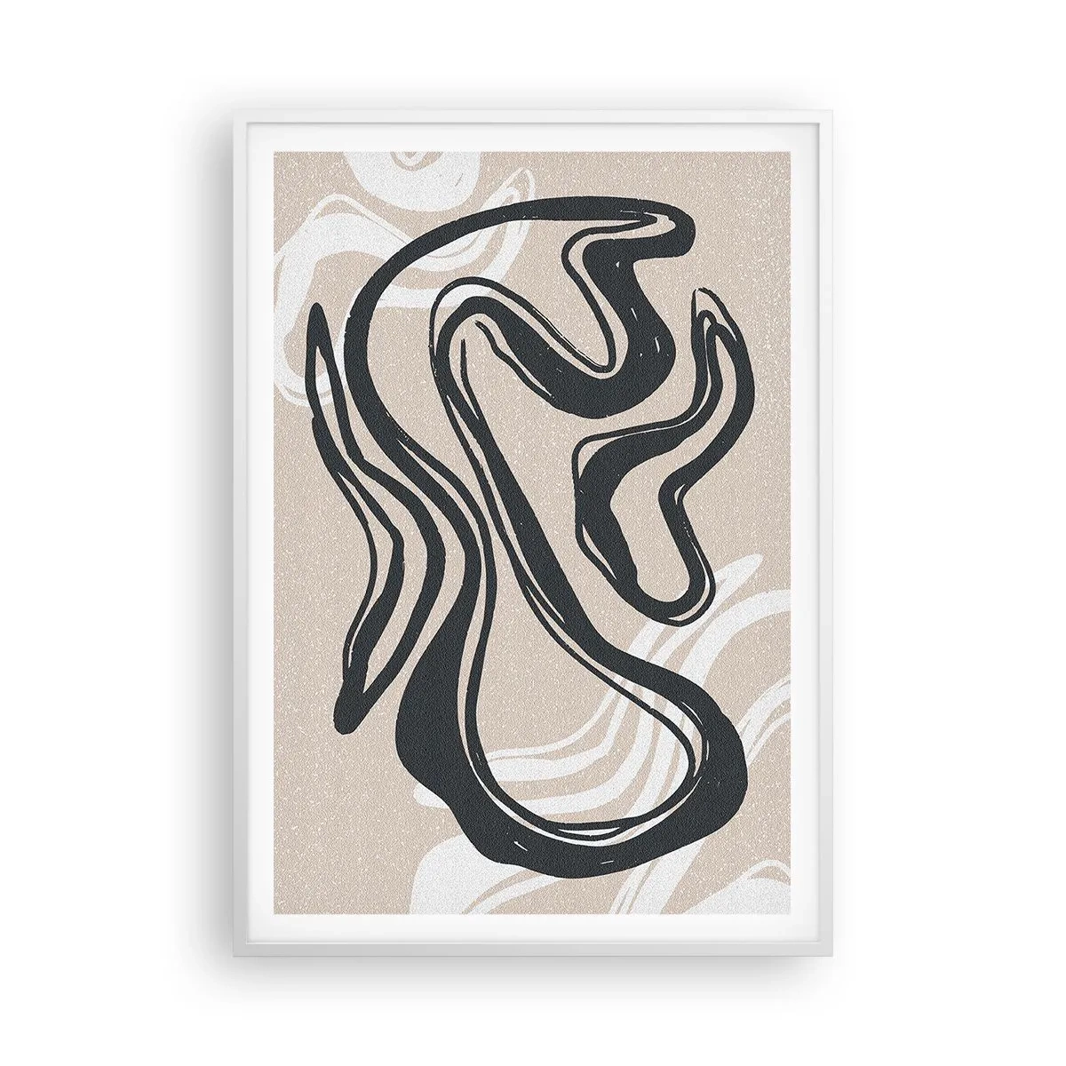 Plakat i hvid ramme - Multipliceret udtryk - 70x100 cm