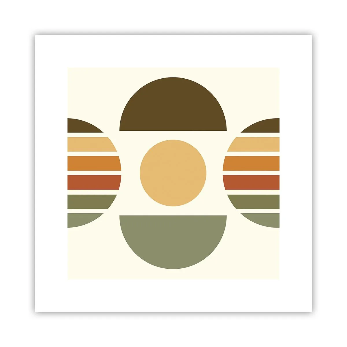 Plakat - I jordfarver - 30x30 cm