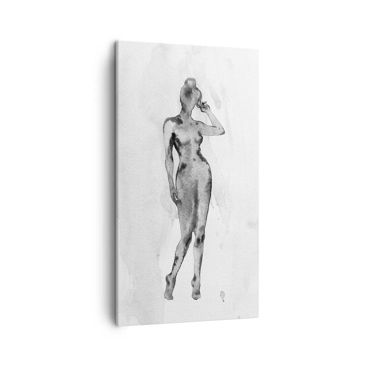 Lærredstryk - Billede på lærred - En undersøgelse af idealet om kvindelighed - 45x80 cm
