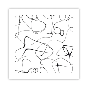 Plakat - Livets veje, skæbnens omskiftelser - 40x40 cm