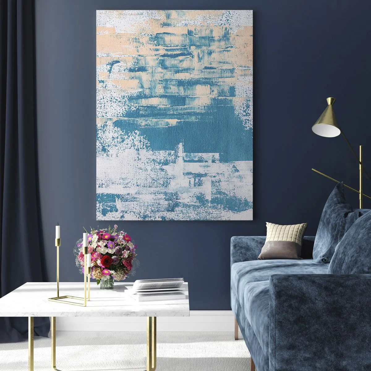 Billede på glas - Gennem istappen - 70x100 cm