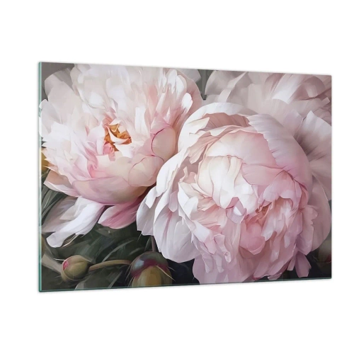 Billede på glas - Fastlåst i blomstring - 120x80 cm