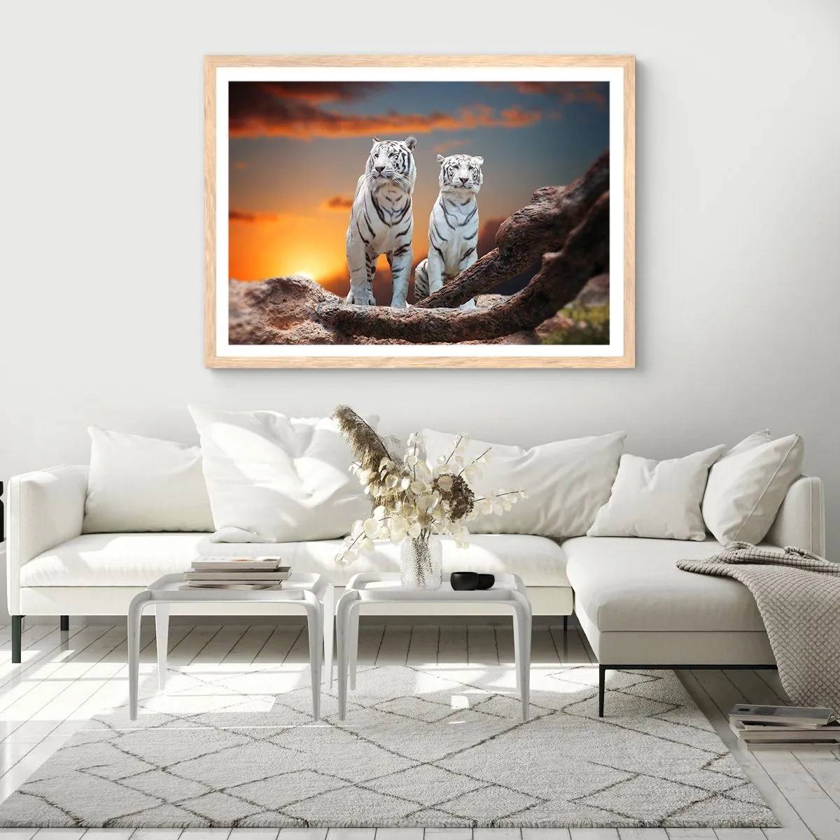 Plakat i ramme af lyst egetræ - Ligesom i Narnia - 100x70 cm