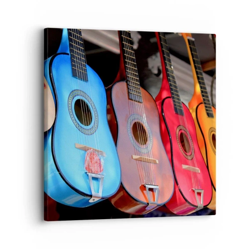 Lærredstryk - Billede på lærred - Latino vibes - 30x30 cm