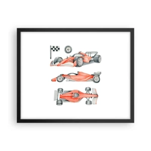 Plakat i sort ramme - At indhente en drøm - 50x40 cm