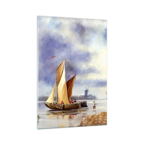 Billede på glas - Sømændenes tilbagevenden - 70x100 cm