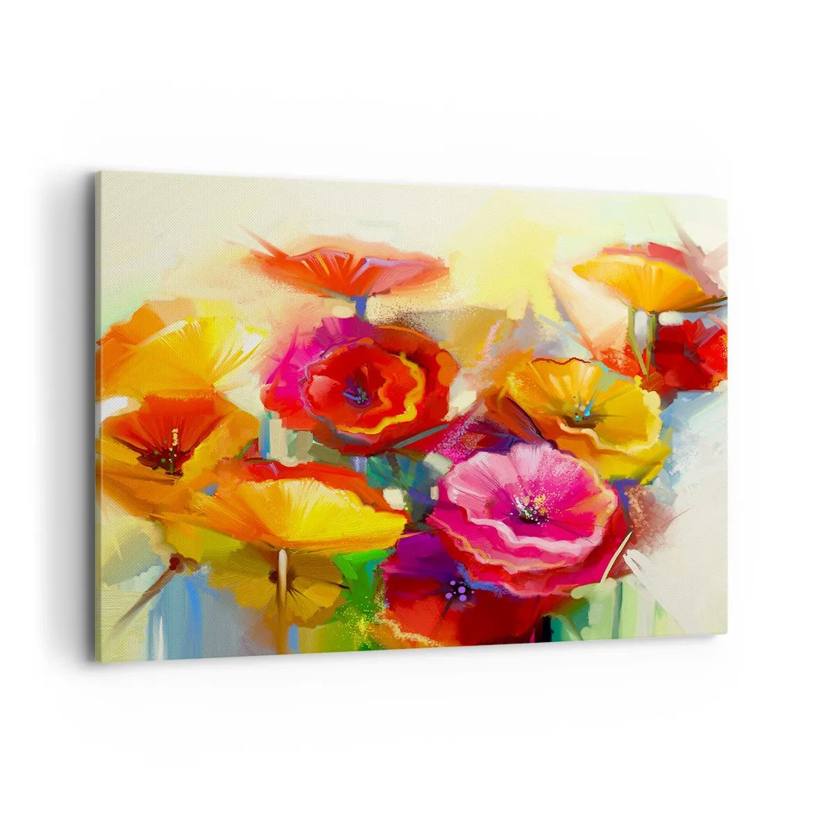 Lærredstryk - Billede på lærred - Ikke kun rødt - 100x70 cm