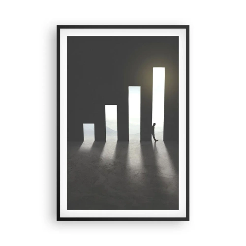 Plakat i sort ramme - Succes - et indtryk - 61x91 cm