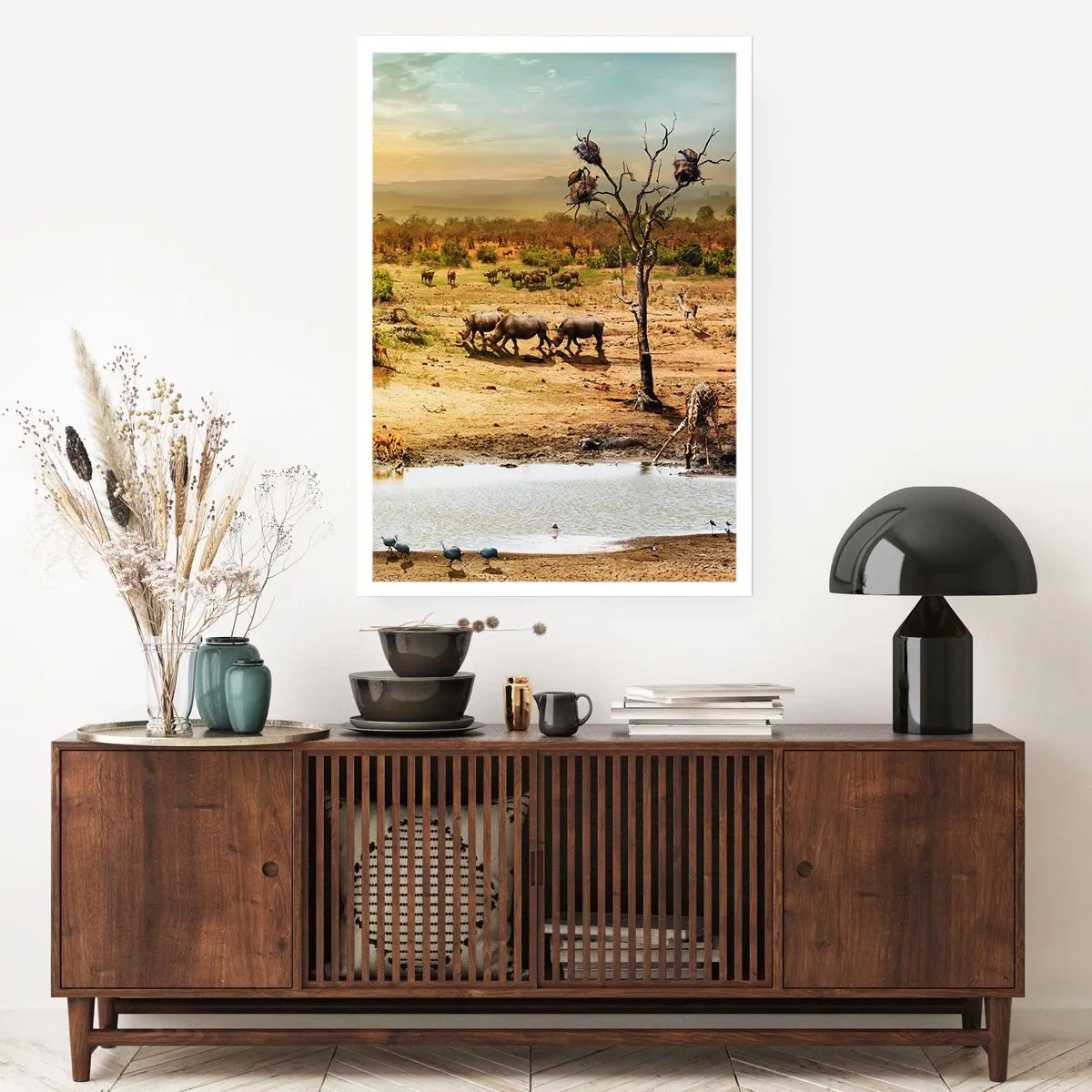 Plakat - "Og ud af Eden flød en flod...". - 40x50 cm