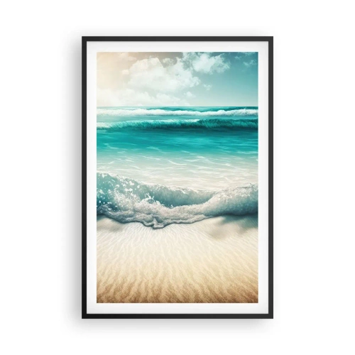 Plakat i sort ramme - Havets ro - 61x91 cm