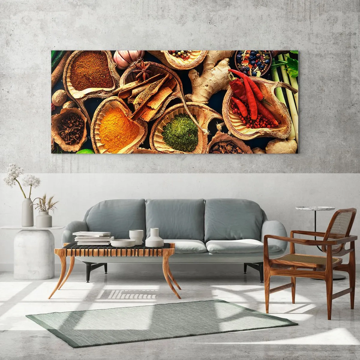 Billede på glas - Tag, hvad du vil have - 90x30 cm