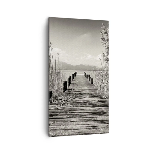 Lærredstryk - Billede på lærred - I græssernes fred - 45x80 cm