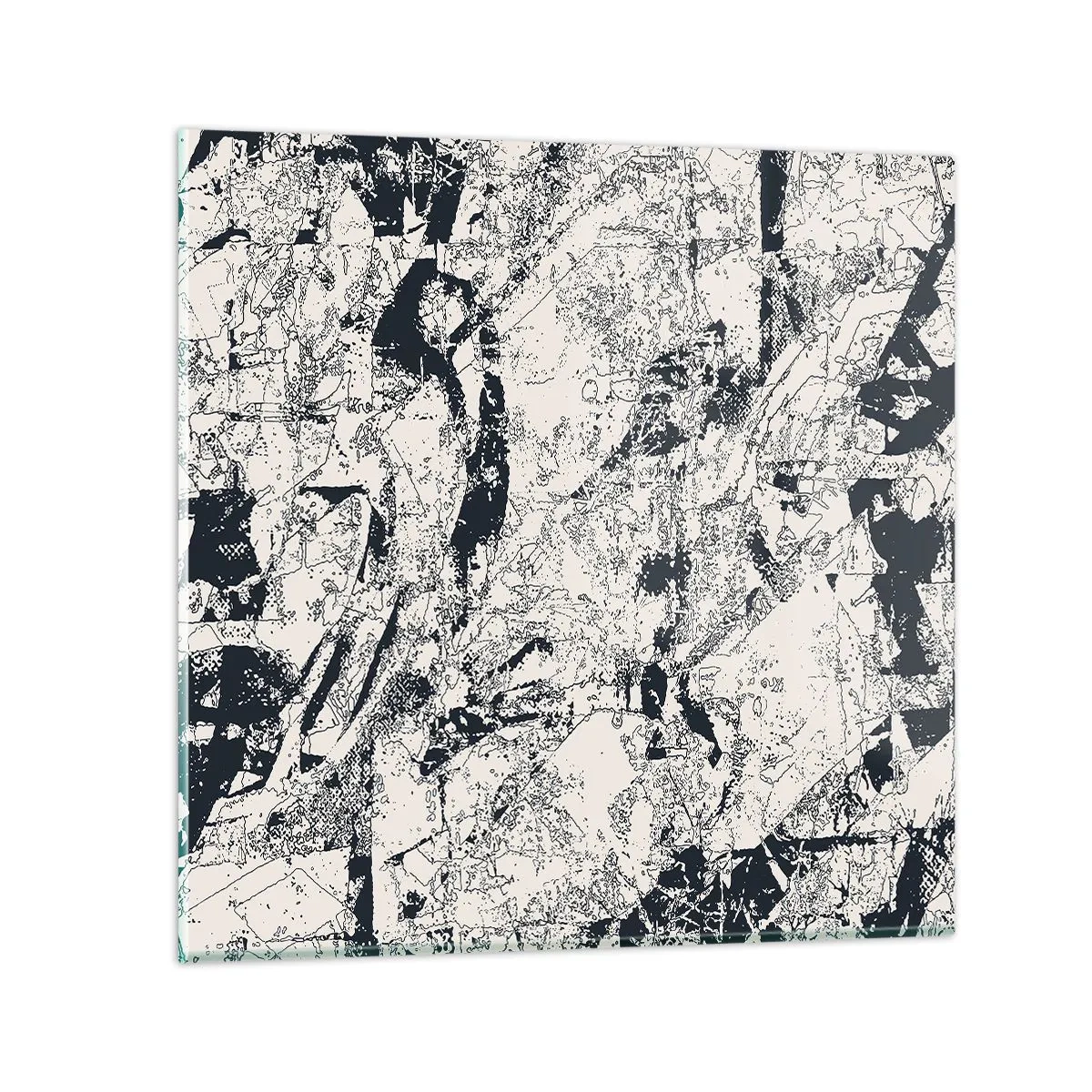 Billede på glas - Modsætningernes gennemtrængning - 40x40 cm